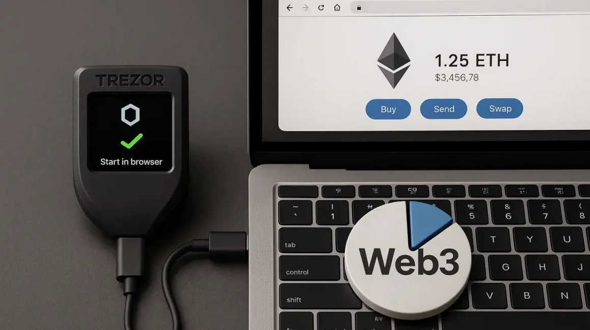 Инструкция: как настроить и использовать Trezor Model T с браузером и Web3