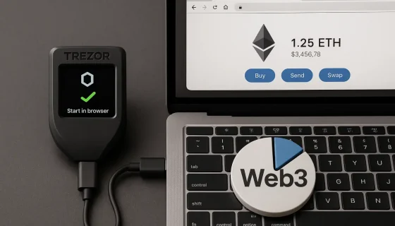Инструкция: как настроить и использовать Trezor Model T с браузером и Web3